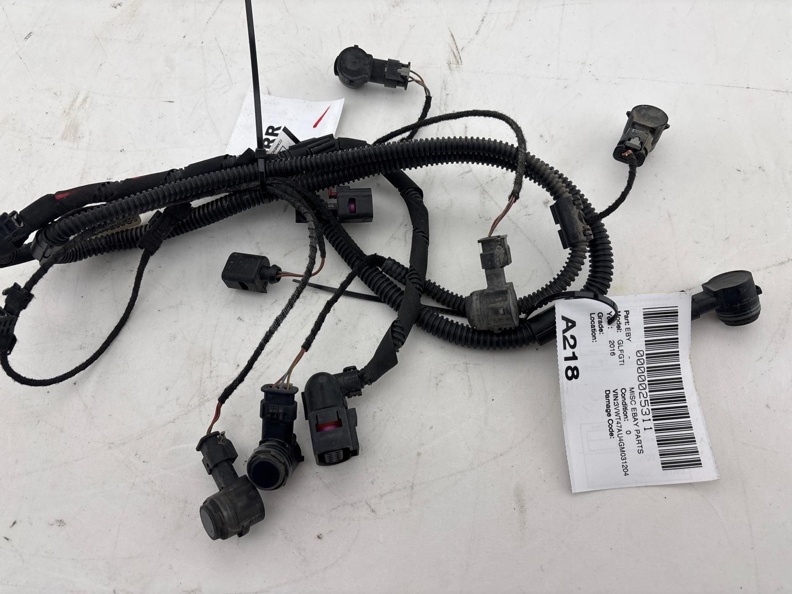 2015-2021 Volkswagen Golf GTI Rear Bumper Wire Harness w/ Parking Sensors OEM