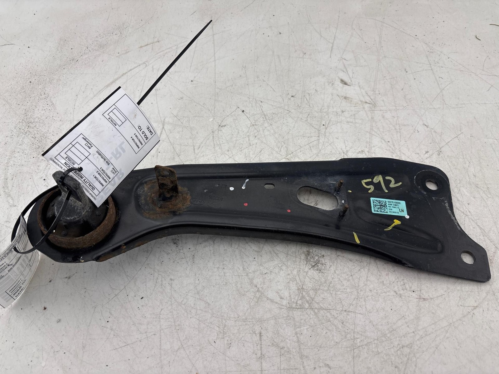 2019-2021 Hyundai Veloster N Rear Left Trailing Control Arm OEM 55270-K9000