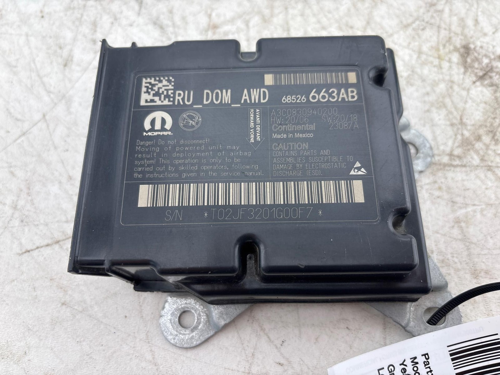 2022 - 2025 Chrysler Pacifica Control Module Unit OEM