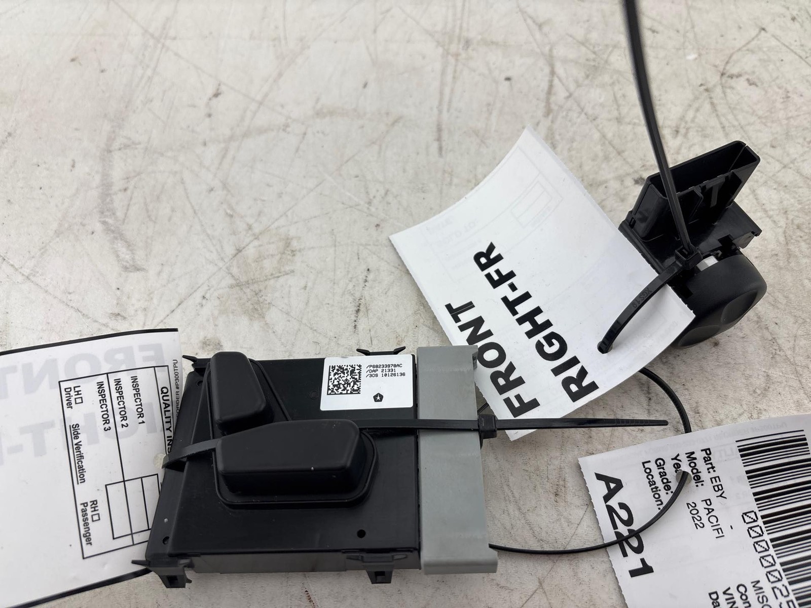 2017 -2025 Chrysler Pacifica Front Right Passenger Side Seat Adjuster Switch OEM