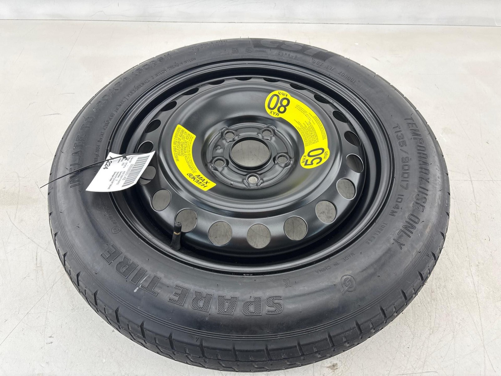 23-25 Kia Sportage LX 16.L Spare Tire Wheel T135/90D17 Oem