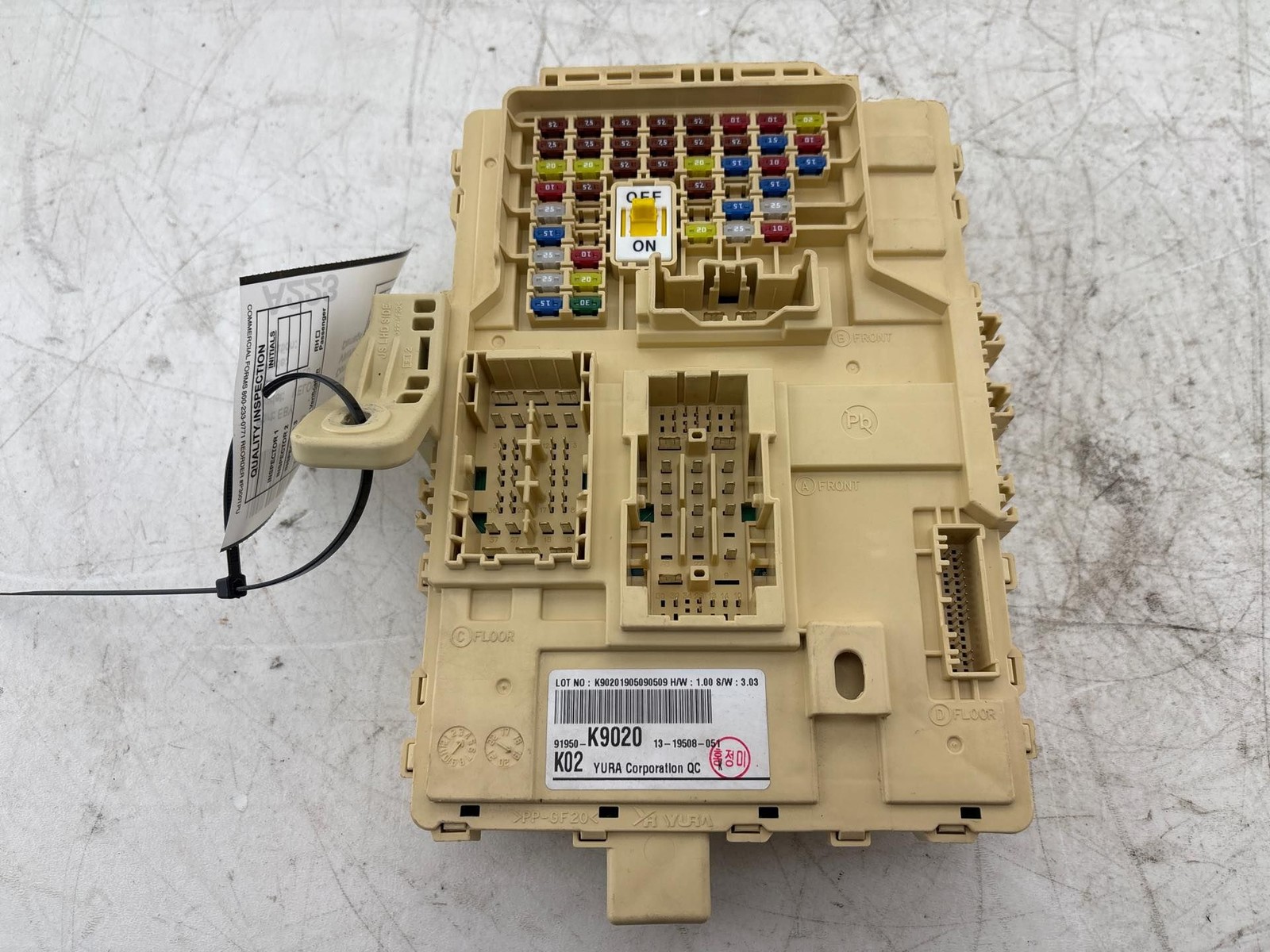 2019-2022 Hyundai Veloster N Cabin Fuse Box OEM 91950-K9020