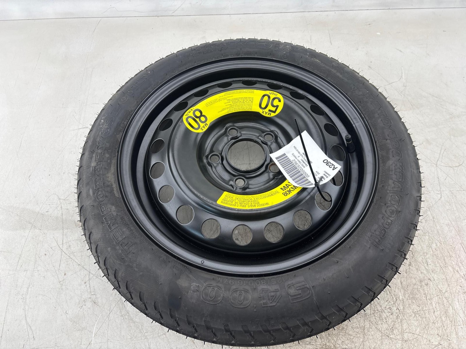2020-2025 Hyundai Sonata Spare Tire Wheel T125/80 D16 97M