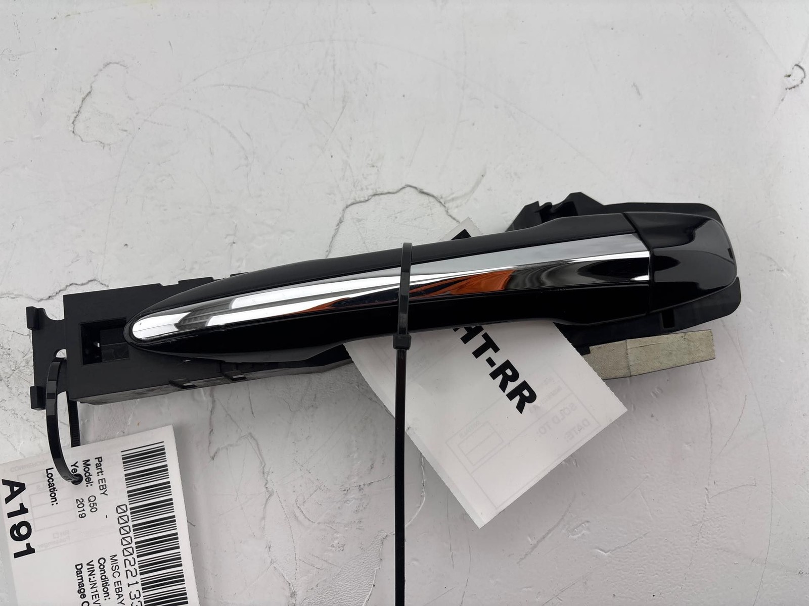 2014 - 2023 Infiniti Q50 Rear Right Side Outside Door Handle OEM Black-KH3