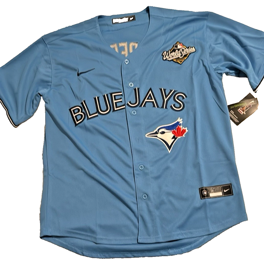 Vladimir Guerrero Jr #17 Toronto Blue Jays Blue World Series Jersey NWT Replica